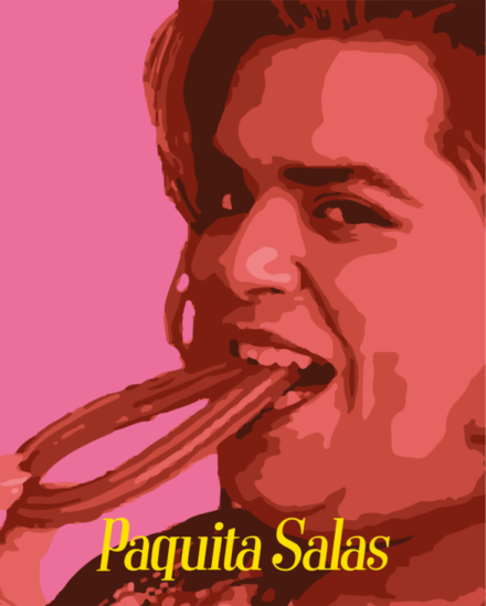 Paquita Salas con churro