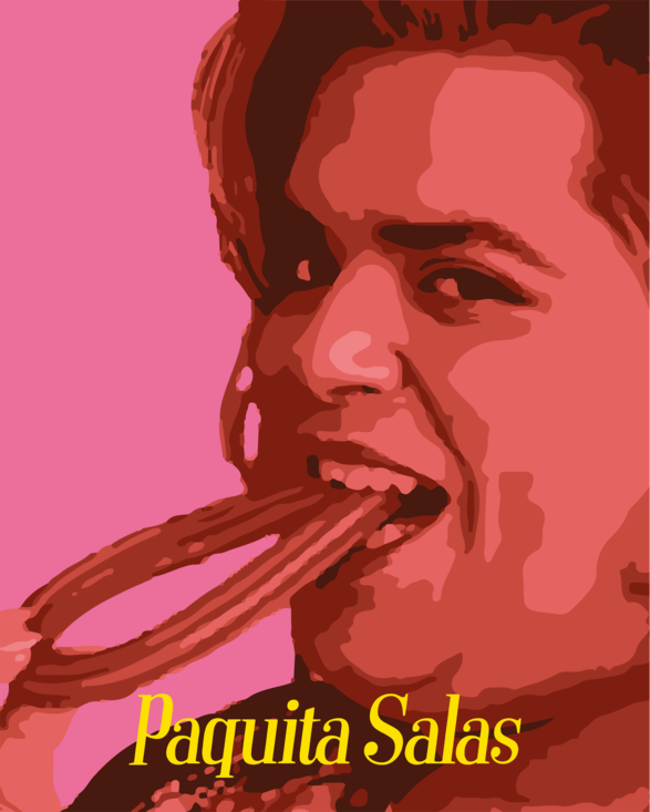Paquita Salas con churro